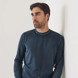 Patrick Assaraf Signature Vintage Wash Long Tee